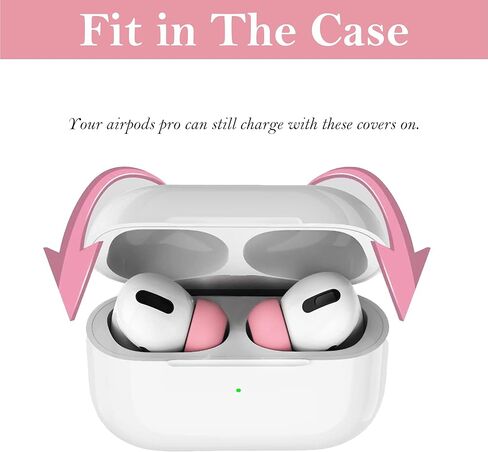 4 أزواج من أطراف الأذن البديلة لأجهزة AirPods Pro وAirPods Pro 2 مع فتحة لتقليل الضوضاء، وأطراف أذن من السيليكون الناعم غير القابل للانزلاق لأجهزة AirPods Pro وتناسب علبة الشحن (XS/S/M/L) in Kuwait