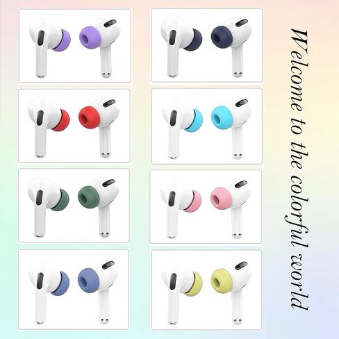 4 أزواج من أطراف الأذن البديلة لأجهزة AirPods Pro وAirPods Pro 2 مع فتحة لتقليل الضوضاء، وأطراف أذن من السيليكون الناعم غير القابل للانزلاق لأجهزة AirPods Pro وتناسب علبة الشحن (XS/S/M/L) in Kuwait