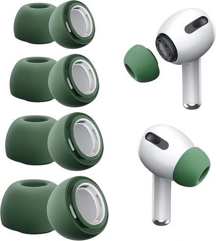 4 أزواج من أطراف الأذن البديلة لأجهزة AirPods Pro وAirPods Pro 2 مع فتحة لتقليل الضوضاء، وأطراف أذن من السيليكون الناعم غير القابل للانزلاق لأجهزة AirPods Pro وتناسب علبة الشحن (XS/S/M/L) in Kuwait