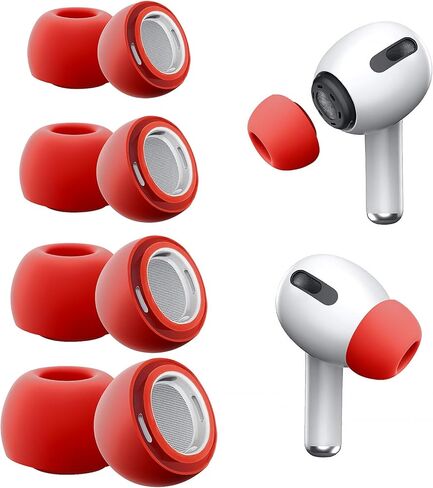 4 أزواج من أطراف الأذن البديلة لأجهزة AirPods Pro وAirPods Pro 2 مع فتحة لتقليل الضوضاء، وأطراف أذن من السيليكون الناعم غير القابل للانزلاق لأجهزة AirPods Pro وتناسب علبة الشحن (XS/S/M/L) in Kuwait