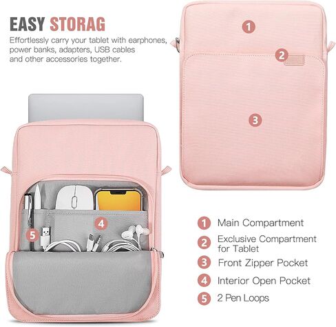 TiMOVO 13.3-14 Inch Laptop Sleeve Bag with Handle for iPad Air 13 Inch 2024,iPad Pro 13 Inch 2024,MacBook Air 2022-2018,MacBook Pro M2/M2/M1 Pro/M1 Max 14.2 2023-2021,Galaxy Tab S9+, Watercolor Purple in Kuwait