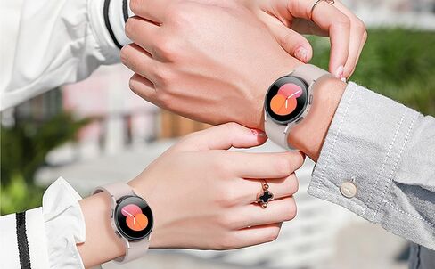 Suoman 4 عبوات لساعة Samsung Galaxy Watch 7 40 مم / Galaxy Watch 6 40 مم / Galaxy Watch 5 40 مم / واقي شاشة Galaxy Watch 4 40 مم، [مناسب تمامًا] واقي زجاجي مقوى لساعة Galaxy Watch 7/6/5/4 (40 مم) in Kuwait