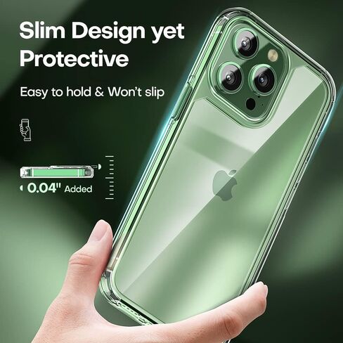 حافظة TAURI 3 في 1 لهاتف iPhone 13 Pro Max شفافة، مع واقي شاشة 2X، [غير صفراء] [حماية من السقوط من الدرجة العسكرية] حافظة هاتف رفيعة مقاومة للصدمات لهاتف iPhone 13 Pro Max 6.7 بوصة in Saudi Arabia