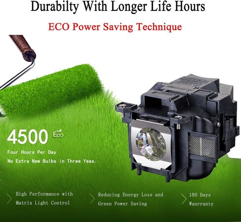 EWO'S LP97 Replacement Projector Lamp Bulb for ELPLP97 Epson Powerlite Home Cinema 2200 2250 1080 880 VS260 EX9230 EX9240 EX3280 EX5280 EX7280 X49 W49 982W E20 U50 V13H010L97 Projectors in Kuwait