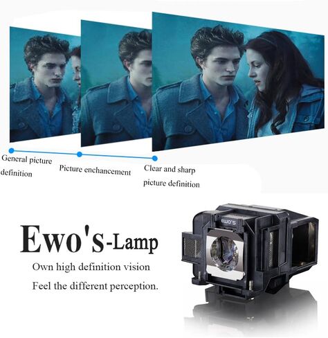 EWO'S LP97 Replacement Projector Lamp Bulb for ELPLP97 Epson Powerlite Home Cinema 2200 2250 1080 880 VS260 EX9230 EX9240 EX3280 EX5280 EX7280 X49 W49 982W E20 U50 V13H010L97 Projectors in Kuwait