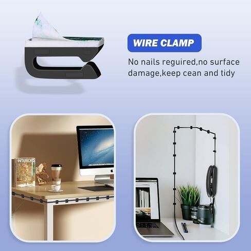 Phone extension Cord 25 Ft, Telephone Cable with Standard RJ11 Plug and 1 in-Line Couplers and 20 Cable Clip Holders, White in Saudi Arabia