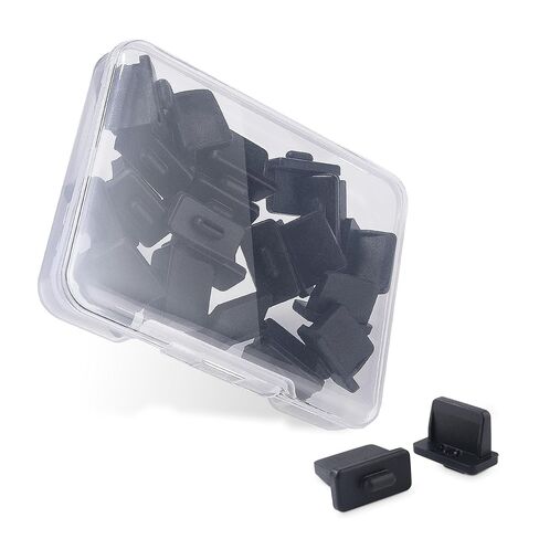 Cable Matters 20-Pack USB Port Covers in Black (USB Dust Cover, USB Port Caps, USB Anti Dust Cover, USB-A Port Protector Plug) in Saudi Arabia
