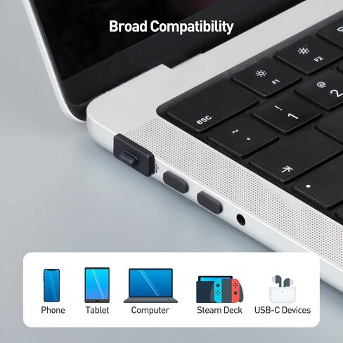 مجموعة أغطية منافذ USB-C وUSB من Cable Matters - 10 أغطية منافذ USB-A و10 أغطية منافذ USB C باللون الأسود (غطاء غبار USB، أغطية USB C، غطاء USB مضاد للغبار، قابس حماية USB-C) in Saudi Arabia