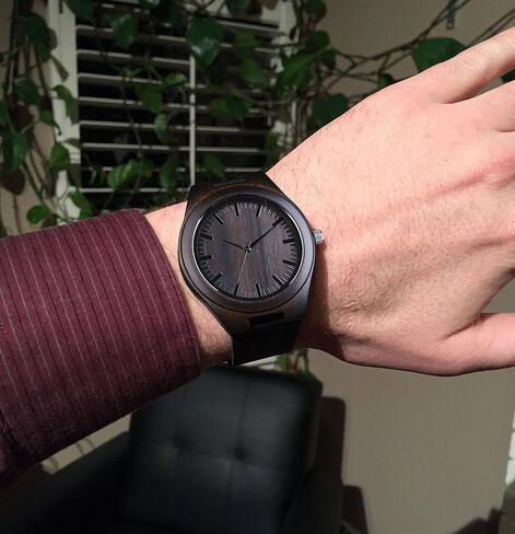 WASTIME Wooden Watch for Men Women, Stylish Chronograph Military Casual Calendar Wood Watches in Saudi Arabia