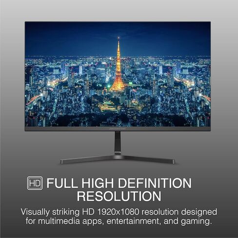 Packard Bell airFrame 21" FHD Monitor, 1920x1080, Ultrawide, VESA Mount, Tilt Adjust, HDMI/VGA, Slim Bezel, for Home, Office, and Light Gaming - 2 Pack in Saudi Arabia