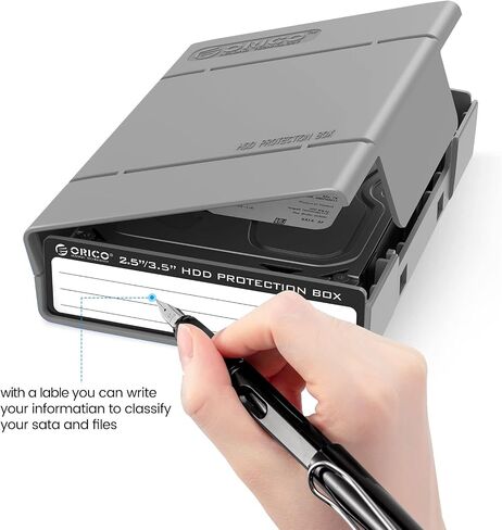 ORICO 5-Pack Hard Drive Carrying Case Protective Box for 3.5/2.5 Inch SSD HDD Portable with Anti-Static,Shockproof and Dust Proof Travel Storage Bag-PHP25-5C in Saudi Arabia