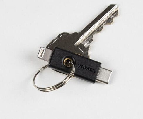 Yubico - YubiKey 5Ci - Two-Factor authentication Security Key for Android/PC/iPhone, Dual connectors for Lighting/USB-C - FIDO Certified in Saudi Arabia
