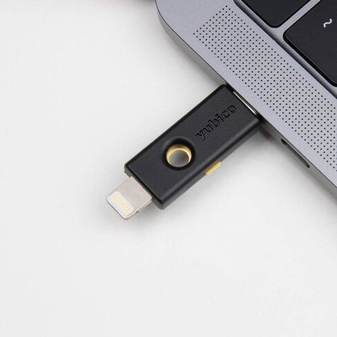 Yubico - YubiKey 5Ci - Two-Factor authentication Security Key for Android/PC/iPhone, Dual connectors for Lighting/USB-C - FIDO Certified in Saudi Arabia