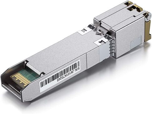10Gtek 𝟭𝟬𝗚𝗕𝗮𝘀𝗲-𝗧 SFP+ to RJ-45 Transceiver, 10Gbe SFP+ Copper Ethernet CAT6a Module, up to 30m, for Cisco SFP-10G-T-S, Ubiquiti UniFi UF-RJ45-10G, Fortinet, TP-Link TL-SM5310-T and More in Saudi Arabia
