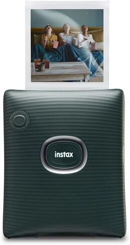 Instax Square Link Smartphone Printer Starter Kit - Ash White with Album and Instax Square Film (10 Exposures) in Kuwait