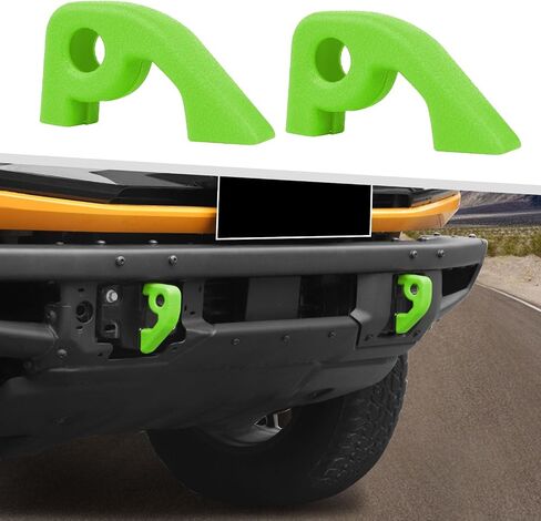 Jimen Fit for Ford Bronco 2021-2024, 2PCS Front Bumper Tow Hook Covers Protector Exterior Accessories (Purple) in Saudi Arabia