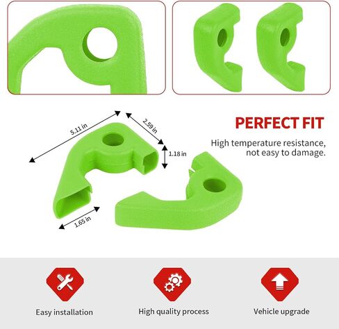 Jimen Fit for Ford Bronco 2021-2024, 2PCS Front Bumper Tow Hook Covers Protector Exterior Accessories (Purple) in Saudi Arabia