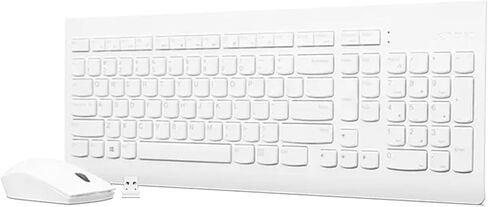Lenovo 510 Wireless Keyboard & Mouse Combo, 2.4 GHz Nano USB Receiver, Full Size, Island Key Design, Left or Right Hand, 1200 DPI Optical Mouse, GX30N81775, Black in Saudi Arabia