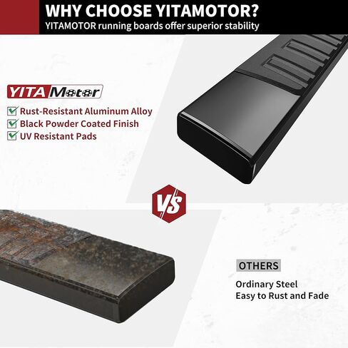 لوحات تشغيل YITAMOTOR مقاس 6 بوصات متوافقة مع 2019-2025 Ram 1500 هيكل جديد لطاقم الكابينة وخطوات جانبية من الفولاذ المقاوم للصدأ قضبان Nerf in Saudi Arabia