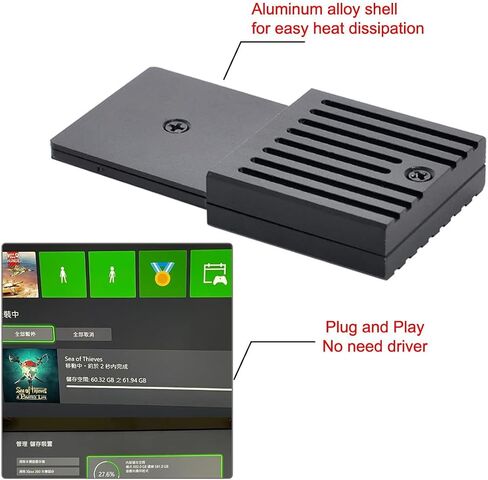 cablecc M.2 NVMe 2230 M-Key SSD to CF-Express Type-B Adapter for Xbox Series X&S CH SN530 SSD PCIe4.0 Expansion Memory Card (Black CFExpress to NVME only Work for CH SN530 SSD) in Saudi Arabia