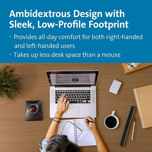 Kensington SlimBlade™ Pro Wireless Trackball, Rechargeable Battery, Bluetooth 2.4GHz Connection Options (K72080WW) in Saudi Arabia