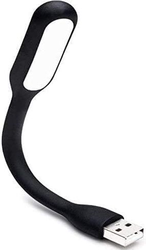 USB LED Light Lamp for Power Bank (10 PCS) Portable Eye Care Mini Night Light with Flexible Arm, USB Gooseneck Reading Lamps Book Light,Compatible for Desktop, Notebook Laptop (10-Black) in Kuwait
