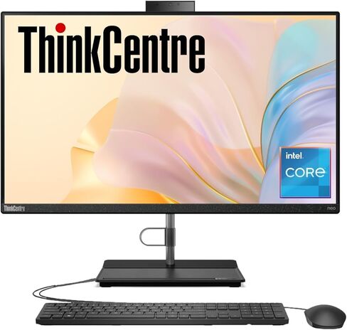 Lenovo ThinkCentre All-in-One Business Computer, 23.8" FHD Display, 12th Gen Intel 6-Core Processor, 16GB RAM, 512GB PCIe SSD, Wi-Fi, HDMI, Webcam, DVD-RW, Windows 11 Pro in Saudi Arabia