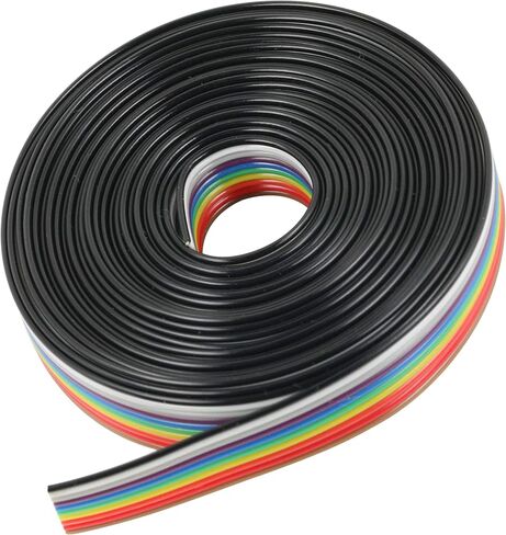 30FT 10P IDC Rainbow Color Flat Ribbon Cable 10 Wire in Kuwait