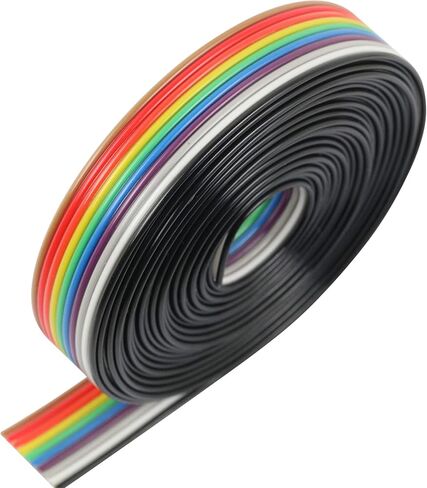 30FT 10P IDC Rainbow Color Flat Ribbon Cable 10 Wire in Kuwait