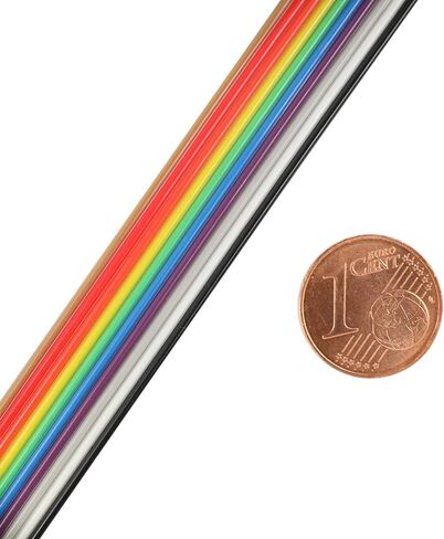 30FT 10P IDC Rainbow Color Flat Ribbon Cable 10 Wire in Kuwait