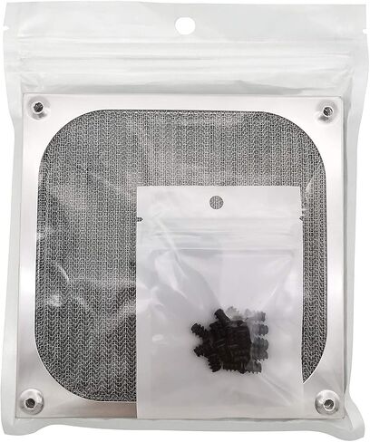 120mm Computer Fan Filter Grills, Black Color, 4 Pack | Thickened Aluminum Frame, Ultra Fine Stainless Steel Mesh, With Screws in Saudi Arabia