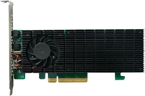 HighPoint Technologies 2-Port M.2 SSD6202A NVMe Boot RAID Controller for VMware ESXi & Virtualization Systems, Green in Kuwait