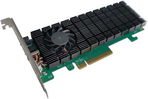 HighPoint Technologies 2-Port M.2 SSD6202A NVMe Boot RAID Controller for VMware ESXi & Virtualization Systems, Green in Kuwait