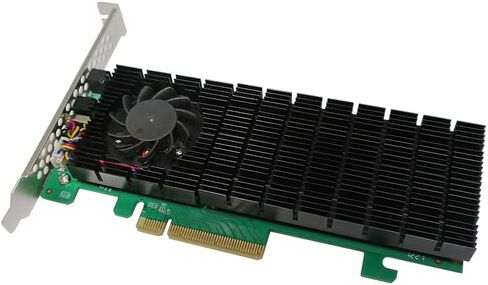 HighPoint Technologies 2-Port M.2 SSD6202A NVMe Boot RAID Controller for VMware ESXi & Virtualization Systems, Green in Kuwait