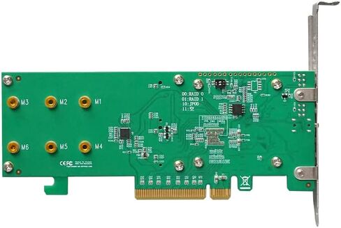 HighPoint Technologies 2-Port M.2 SSD6202A NVMe Boot RAID Controller for VMware ESXi & Virtualization Systems, Green in Kuwait
