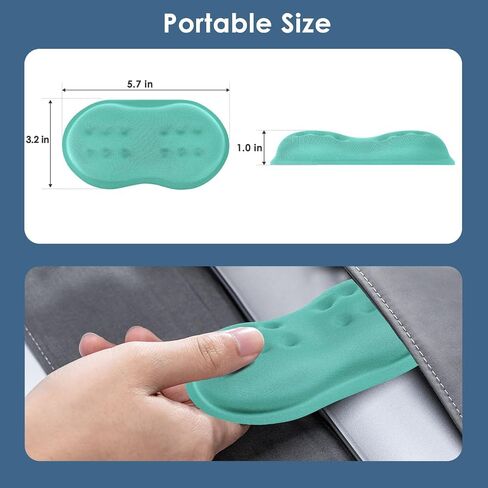 VANKEY Mouse Wrist Rest, Desk Wrist Pad for Mouse, Comfortable Computer Mouse Wrist Support, Ergonomic Wrist Rest with Memory Foam Fillings, Non-Slip Base (Black) in Saudi Arabia