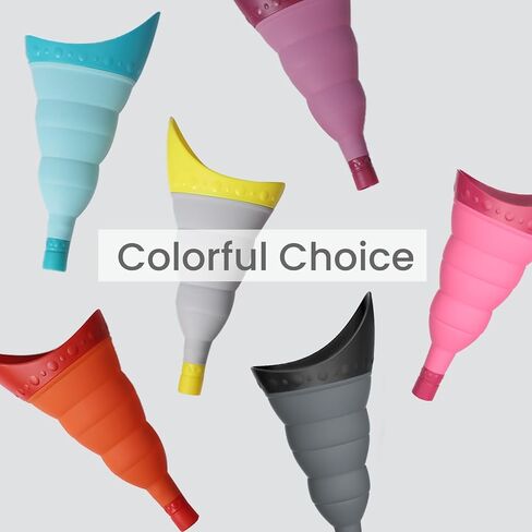 TRIPTIPS Pee Conch Foldable Female Urinal Device Portable Urinal for Women Pee Funnel for Women Travel, She Pee Cup for Women Stand to Pee Womens Urinal Funnel with Tube Case in Saudi Arabia