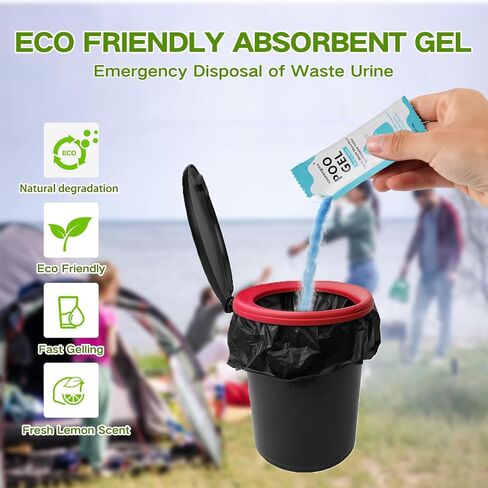 Portable Toilet Absorbent Gel, Portable Toilet Powder Poo Urine Powder for Camping Outdoor Hiking in Saudi Arabia