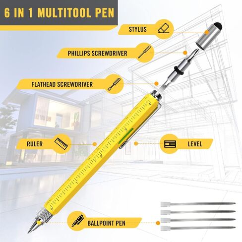 Stocking Stuffers for Men Multitool Pen: Mens Gifts for Christmas Unique White Elephant Gifts for Adults Useful, Gifts for Men Dads Who Want Nothing, Cool Gadgets EDC Tools for Men Birthday Gift Ideas in Kuwait