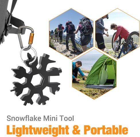 Stocking Stuffers for Men, Gifts for Men 18 in 1 Snowflake Multitool, Mens Stocking Stuffers for Adults, Christmas Gifts for Mens Gifts, Cool Gadgets for Men, Dad Gifts for Men Who Have Everything in Saudi Arabia