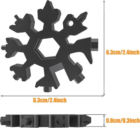 Stocking Stuffers for Men, Gifts for Men 18 in 1 Snowflake Multitool, Mens Stocking Stuffers for Adults, Christmas Gifts for Mens Gifts, Cool Gadgets for Men, Dad Gifts for Men Who Have Everything in Saudi Arabia