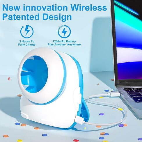 Pskfvre Electric Bead Spinner Cordless Clay Bead Spinner Rechargeable Sturdy Eye Beading Needle, Automatic Bead Spinner with Pony Beads for Bracelet Jewelry Necklaces Making, Gift Ideas for Girls in Kuwait