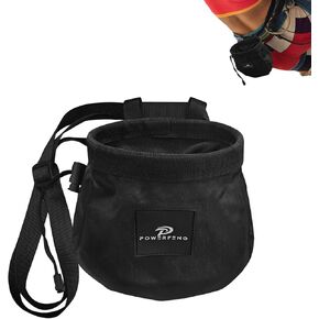 Chalk Bag for Rock Climbing & Bouldering: Outdoor Rock Climbing Gear Chalk Bag for Men & Women Climbing Equipment & Accessories Indoor Chalk Ball Holder Bucket
