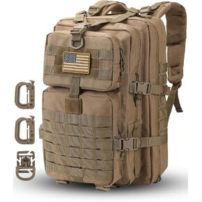MOLLE Assault Pack, Tactical Backpack Military Army Camping Rucksack, 3-Day Pack