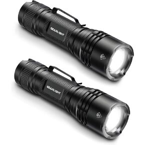 GearLight LED Tactical Flashlights High Lumens - Mini Flashlights for EDC Carry - Compact Powerful Emergency Flashlights Made from Military-Grade Aluminum - Drop Resistant and Water Resistant