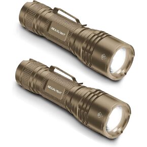 GearLight LED Tactical Flashlights High Lumens - Mini Flashlights for EDC Carry - Compact Powerful Emergency Flashlight Made from Military-Grade Aluminum - Drop Resistant and Water Resistant in Saudi Arabia
