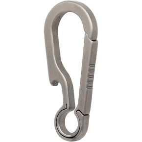 Titanium Carabiner Keychain Clip Small Backpack Clip EDC Heavy Duty Key Clips Anti-Lost Quick Release Key Chain for Keys Bottle Opener Keychain