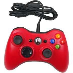 وحدة تحكم USB سلكية للكمبيوتر الشخصي وXbox 360 (أسود)