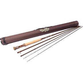 Moonshine Rod Company Fly Fishing Rod with Carrying Case and Extra Rod Tip Section Medium Action, The Drifter II, 4wt 8'6"