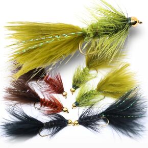 The Fly Crate Woolly Bugger Flies for Trout Fly Fishing Assortment - Streamer Fly Fishing Flies